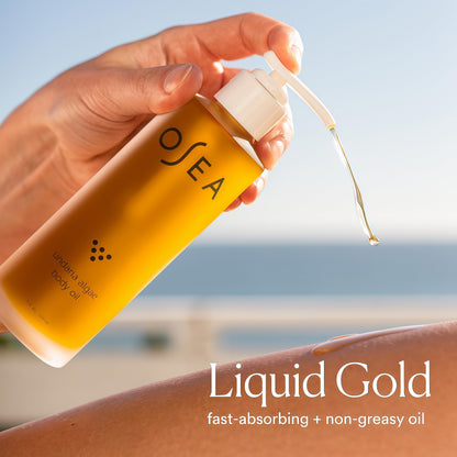 OSEA Undaria Algae Body Oil 5 oz - Visibly Firming, Deeply Moisturizing, Instantly Improve Elasticity, Clean Lightweight Non-Greasy Hydration, Vegan & Cruelty-Free Seaweed Skincare